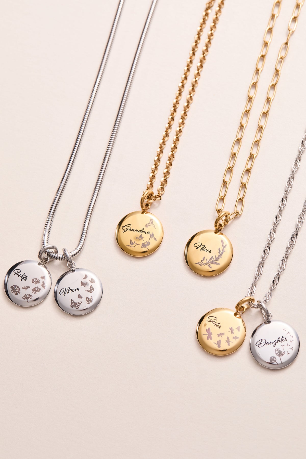 Niece Lavender Disc Charm